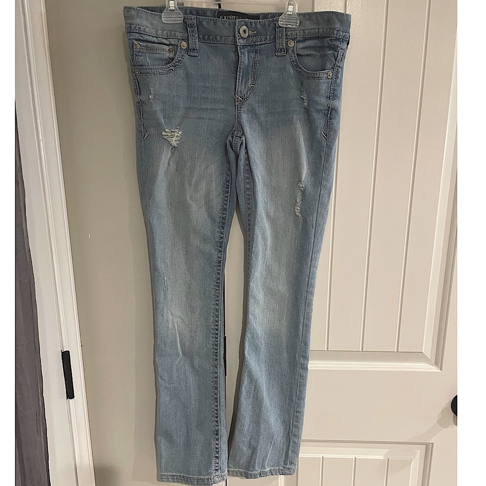 Express Barely Boot Jeans